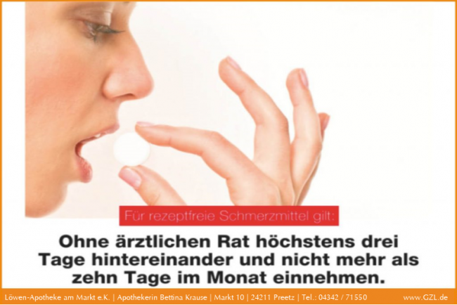 Rezeptfreie Schmerzmittel
