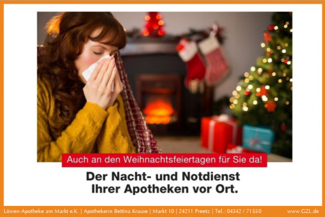 Notdienst zu Weihnachten