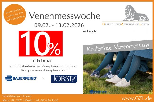 Venenmessung Februar 2026 online
