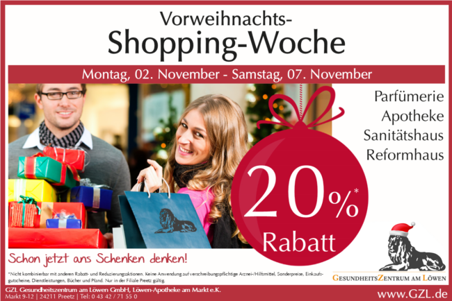 Web Online Vorweihnachsshopping 2026